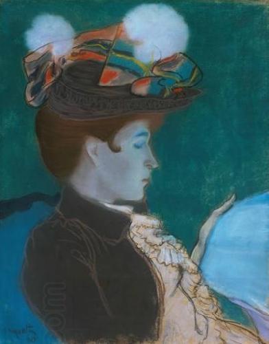 Louis Anquetin Louis Anquetin, Reading women China oil painting art